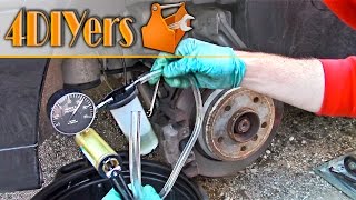 DIY How to Bleed Brakes Using a Vacuum Pump [upl. by Zadack]