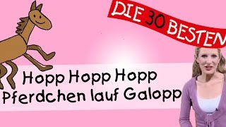 Hopp Hopp Hopp Pferdchen lauf Galopp  Anleitung zum Bewegen  Kinderlieder [upl. by Enatan456]