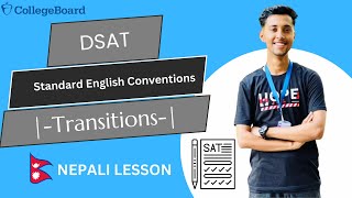 TRANSITIONS SAT ENGLISH COMPLETE LESSON IN NEPALI  STANDARD ENGLISH CONVENTIONS [upl. by Craner]