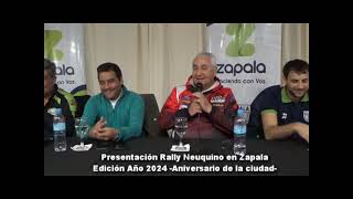 PRESENTACIÓN RALLY NEUQUINO EN ZAPALA AÑO 2024 [upl. by Derby9]