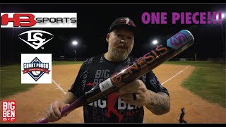 LOUISVILLE SLUGGER GENESIS ONE PIECE USSSA HEADBANGER SPORTS EXCLUSIVE Slowpitch Softball Bat [upl. by Obe]