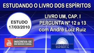 06  Estudo O Livro dos Espíritos  Livro Um Capítulo I Pergunta nº 12 a 13 [upl. by Nodgnal435]