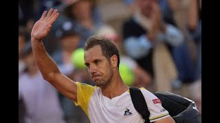 Gasquet vs Monteiro  Last games  TB highlights [upl. by Wynnie]