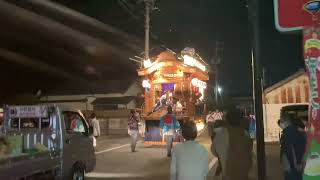 令和5年度服織田神社祭典 11月5日 仲町屋台1丁目を進行中 [upl. by Oremar]