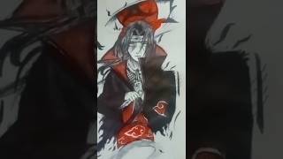 Drawing Itachi uchiha theme vintage shorts itachi naruto art animedrawing [upl. by Notsuh357]