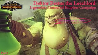 Total War Warhammer 3 Festus the physician  Nurgle  Legendary Immortal Empires  Part 1 [upl. by Nomelc]