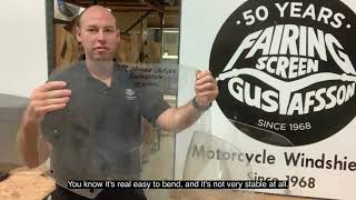 Motorcycle Windshields  Acrylic vs Polycarbonate  Gustafsson Plastics [upl. by Olleina]