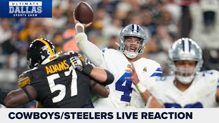 CowboysSteelers live reaction  Ultimate Dallas Sports Show [upl. by Eniamor787]