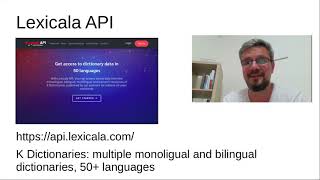 Recording Lexicographic APIs the state of the art [upl. by Rehpotsihc]