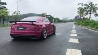 TTRS 8J Titanium exhaust video Aspec brand [upl. by Ambrogio]