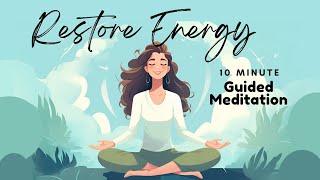 Restore Energy Meditation  10 Minute Guided Meditation to Boost Energy  Daily Meditation [upl. by Sorilda]