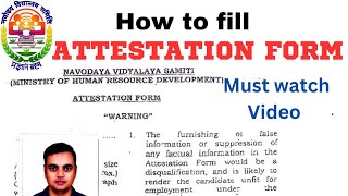 How to fill Attestation Form [upl. by Ahsinoj]