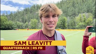 ASU QB Sam Leavitt on the quarterback battle [upl. by Ezarras]