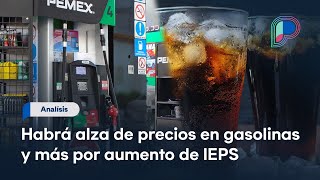 Subirán precios de gasolinas cigarros y refrescos este 2024 por aumento de IEPS economista [upl. by Anniken537]