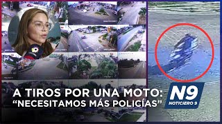 A TIROS POR UNA MOTO “NECESITAMOS MÁS POLICÍAS”  NOTICIERO 9 [upl. by Archy]