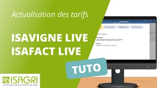 ISAFACTLIVE ISAVIGNELIVE  Actualisation des tarifs [upl. by Dnomal]