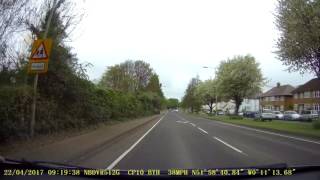 Letchworth Gate Roundabout Over A1M Towards Baldock [upl. by Zadoc159]