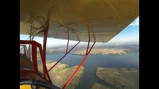 Pietenpol Air Camper Morning Flight to Winfield Lake [upl. by Arlyn]