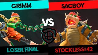 STOCKLESS 42 Loser Final  Grimm MinMin vs SacBoY Bowser [upl. by Coppins]