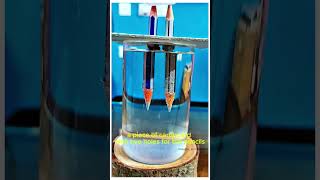 Electrolysis of water ytshorts subscribers experiment [upl. by Nynahs]