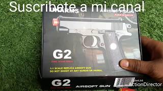 Como modificar potencia de pistola Airsoft Gun G2 y otras marcas by Jorge Gil [upl. by Chassin]