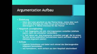 Argumentativer Text Pro  Contra  Deutsch [upl. by Nagiem]