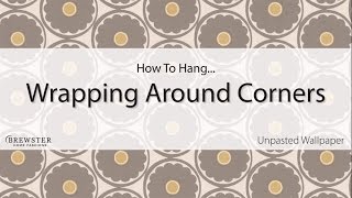 How to Hang Wallpaper Around Corners [upl. by Sada659]