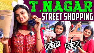 TNagar Street Shopping Challenge  Rs1000ல இவ்வளவு வாங்கலாமா 😱  Akshitha Ashok [upl. by Ainehta204]