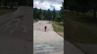 Lumby sesh cool freestyle scootering skatepark scooterclips [upl. by Anilrac]