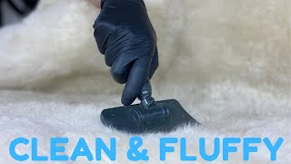 The EASIEST Way to Clean a Sheepskin Rug [upl. by Gae]