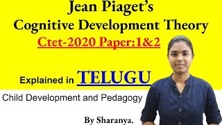 Jean Piagets Cognitive Development  Child Development and Pedagogy  Ctet 2020  Ctet Telugu [upl. by Wetzell320]