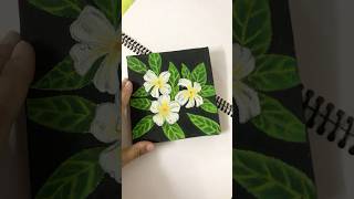 Frangipani 🌸 flowerpainting frangipani kathgolap drawing art [upl. by Rratsal]