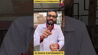 Experiment of bernoulli principle  experiment science physics scienceexperiment [upl. by Seugirdor]