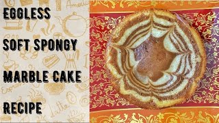 Super Easy Eggless Marble Cake Recipe [upl. by Ellehciram]