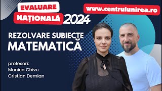 🔥 Rezolvare LIVE Evaluare Națională 2024  MATEMATICĂ 🔥 [upl. by Beret]