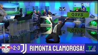 GOL DI LIPSIA JUVE 23 MOMBLANO IMPAZZISCE PER LA VITTORIA INCREDIBILE DEI BIANCONERI IN 10 [upl. by Rennold617]