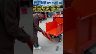 JIN YANG HU 3wheel Electric Dumper Truck Threeside Openable Small Dump Truck dumper truck [upl. by Ariew]