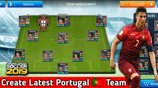 How To Create Portugal Team In Dream League Soccer 2019 [upl. by Letnwahs]