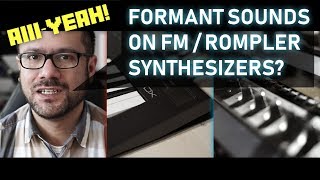 Trying to create vocal formants on two different synthesizers Reface DX and Yamaha EX5 [upl. by Farrell100]