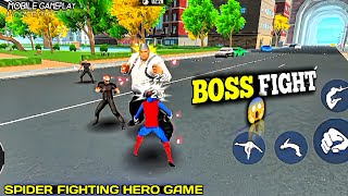 SPIDER FIGHTING HERO Game KINGPING ATTACK 😱 NEW UPDATE [upl. by Ynobe158]