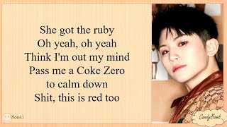 WOOZI RUBY EASY LYRICS [upl. by Akirdnahs]