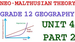 Geography Grade 12 Unit 4 Part 2 Neo Malthusianism [upl. by Natsirc718]