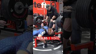 BENCH PR FINALLY shorts benchpress powerlifting [upl. by Marlane]