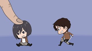 Comeback Chibi Titan VS Finger  Attack On Titan funny [upl. by Renata]