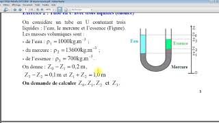 Chap 3 Meca Flu 2 Exercices de TD Hydrostatique [upl. by Cibis]