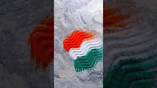 ￼indian flag rangoli🇮🇳❤Republic day asdfart24mintuArtandCraftflag🇮🇳coupleviralytshortsshorts￼ [upl. by Pliner]