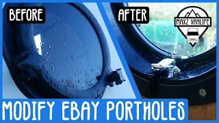 How To Modify eBay Portholes  Citroen Relay Camper Van Conversion  12 [upl. by Yam]