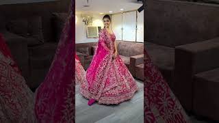 Rad lehenga designs Amar shop har prakar ke lehenge uplabdh hai 1million wedding viralvideo vr [upl. by Ecirtnom]