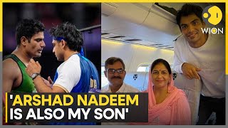 Paris Olympics 2024 Neerajs mothers comments on Arshad Nadeem wins hearts  WION [upl. by Miculek]