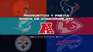 Pronostico Y Previa Ronda de Comodines AFC Postemporada NFL 2024 [upl. by Suoirtemed]